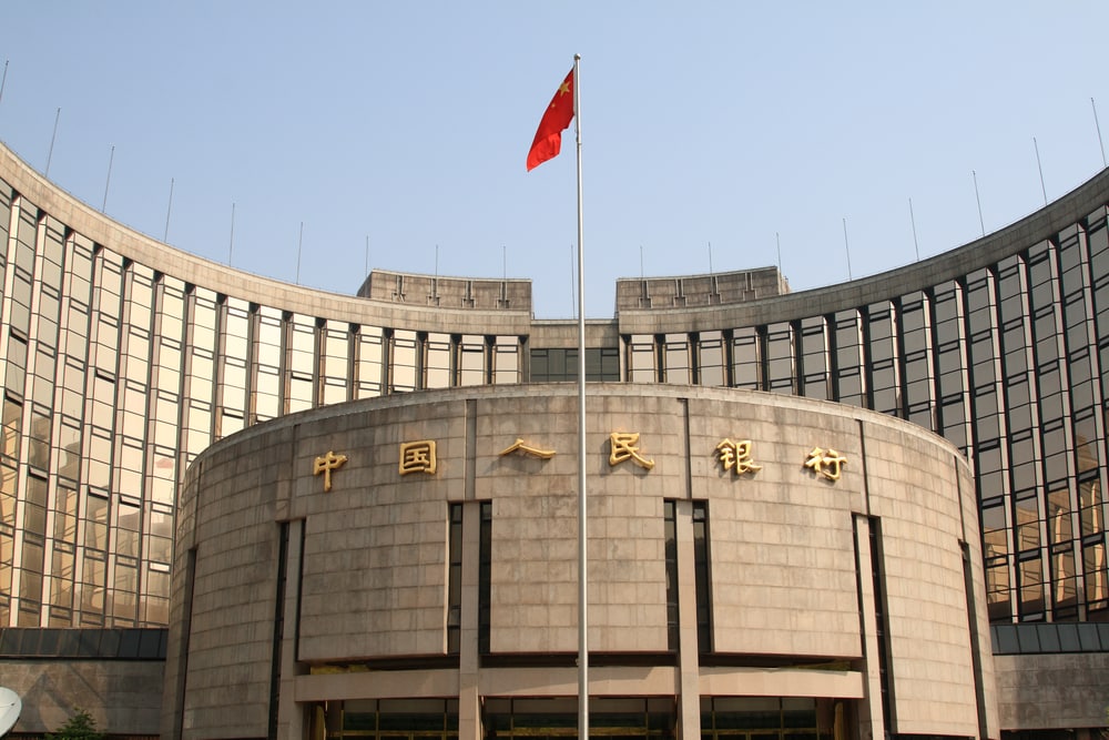 Bank of China building which handles import tax on goods from China